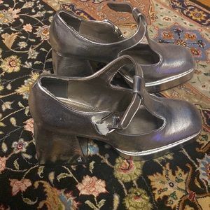Silver heeled Mary janes by Circus for Sam Edelman